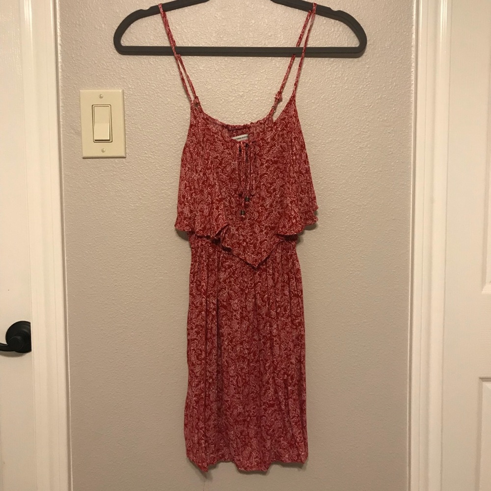 Patterned Red Dress